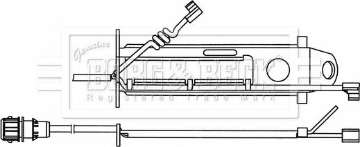 Borg & Beck BWL33088 - Signalni kontakt, trosenje kočione plocice www.molydon.hr