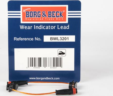 Borg & Beck BWL3201 - Signalni kontakt, trosenje kočione plocice www.molydon.hr