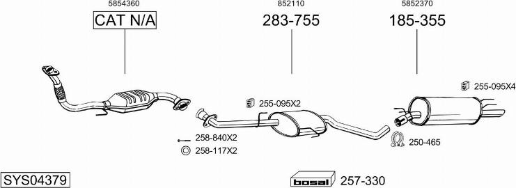 Bosal SYS04379 - Ispušni sistem www.molydon.hr