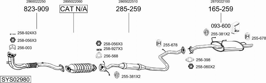 Bosal SYS02980 - Ispušni sistem www.molydon.hr