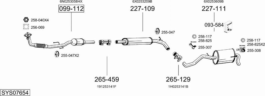 Bosal SYS07654 - Ispušni sistem www.molydon.hr