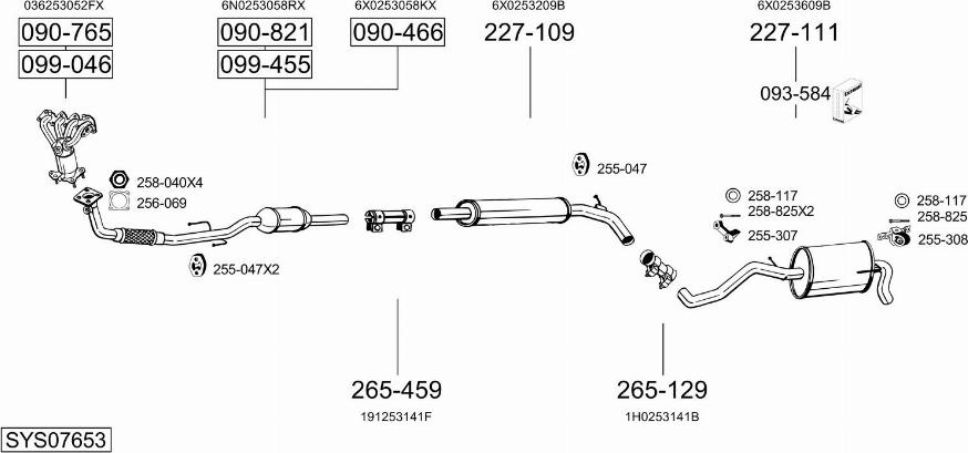 Bosal SYS07653 - Ispušni sistem www.molydon.hr