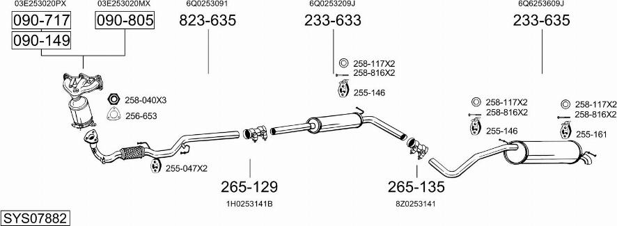 Bosal SYS07882 - Ispušni sistem www.molydon.hr