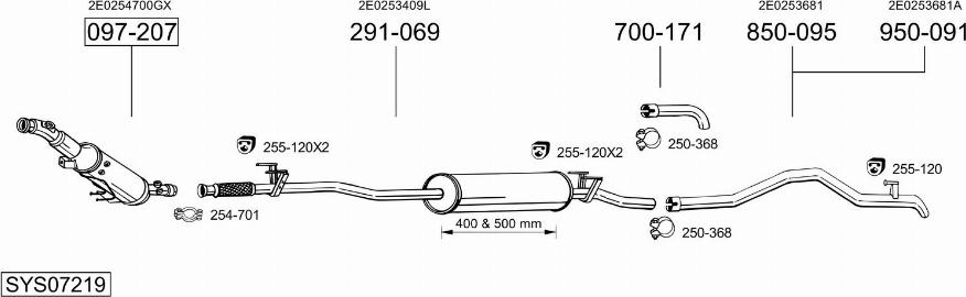 Bosal SYS07219 - Ispušni sistem www.molydon.hr