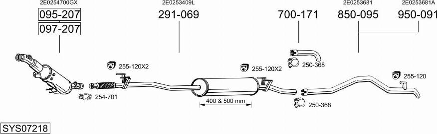 Bosal SYS07218 - Ispušni sistem www.molydon.hr