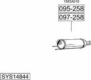 Bosal SYS14844 - Ispušni sistem www.molydon.hr