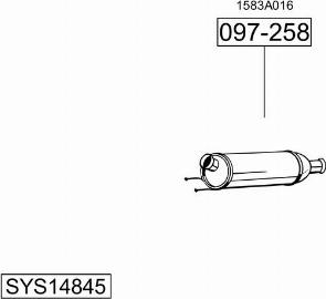 Bosal SYS14845 - Ispušni sistem www.molydon.hr