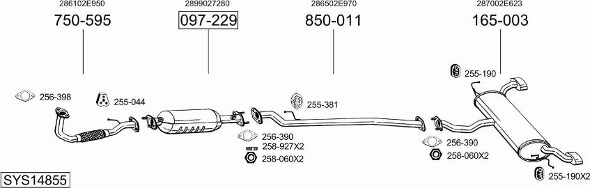 Bosal SYS14855 - Ispušni sistem www.molydon.hr