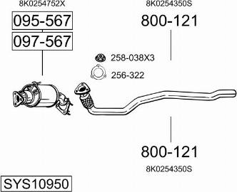 Bosal SYS10950 - Ispušni sistem www.molydon.hr