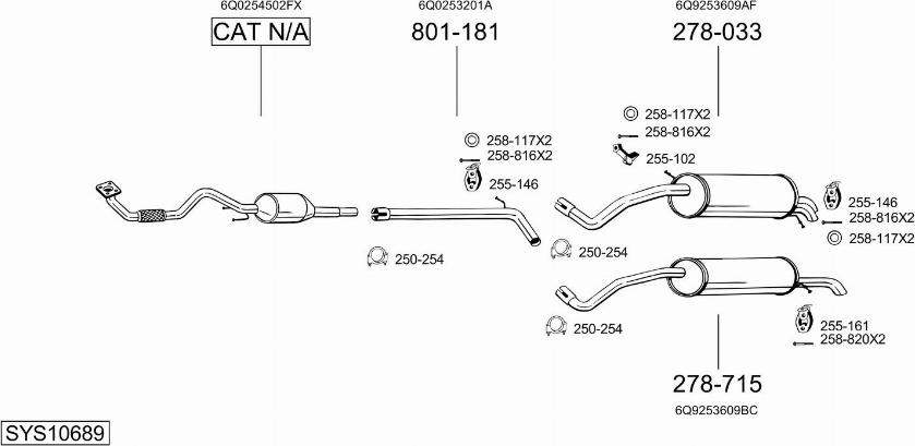 Bosal SYS10689 - Ispušni sistem www.molydon.hr