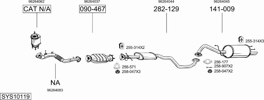 Bosal SYS10119 - Ispušni sistem www.molydon.hr