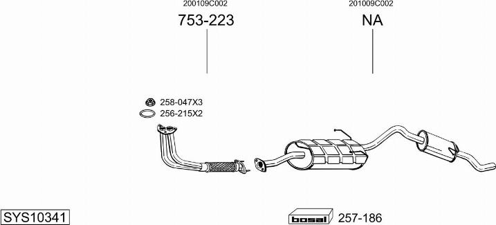 Bosal SYS10341 - Ispušni sistem www.molydon.hr