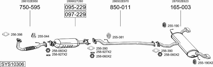 Bosal SYS10306 - Ispušni sistem www.molydon.hr