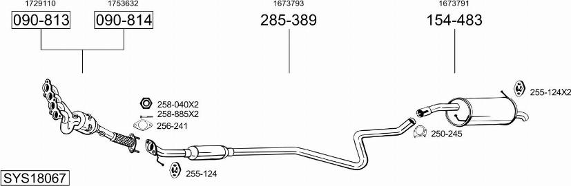 Bosal SYS18067 - Ispušni sistem www.molydon.hr