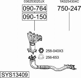 Bosal SYS13409 - Ispušni sistem www.molydon.hr