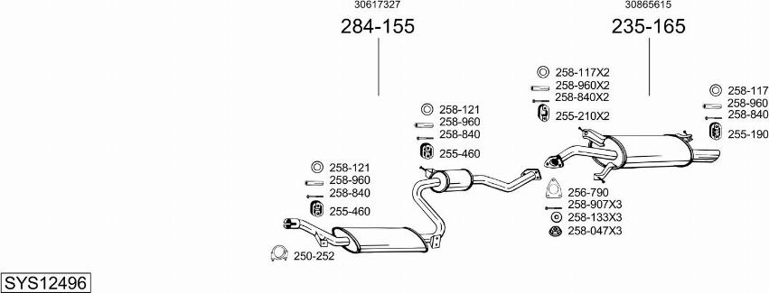 Bosal SYS12496 - Ispušni sistem www.molydon.hr