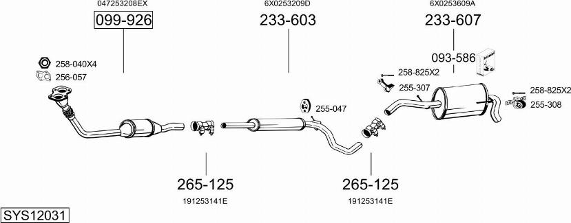 Bosal SYS12031 - Ispušni sistem www.molydon.hr