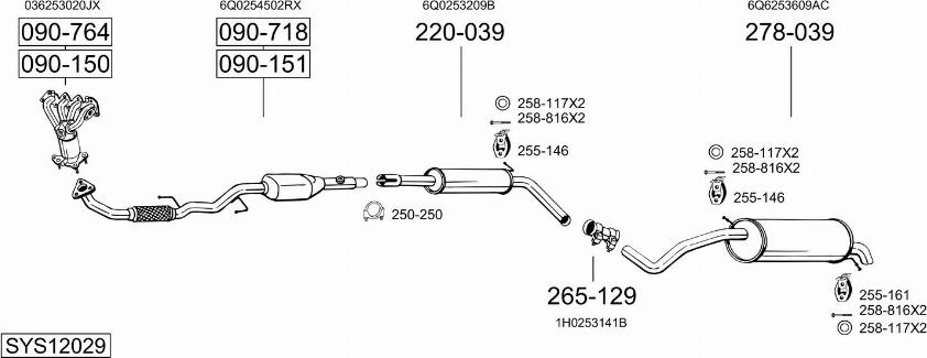 Bosal SYS12029 - Ispušni sistem www.molydon.hr