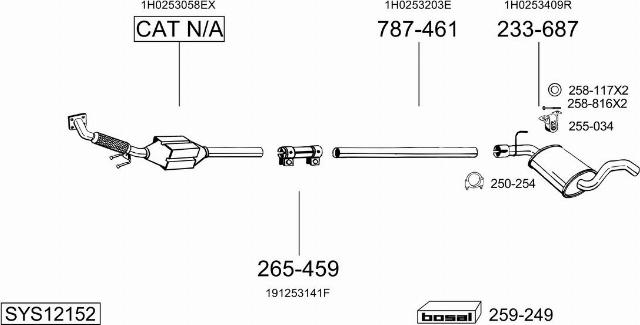 Bosal SYS12152 - Ispušni sistem www.molydon.hr