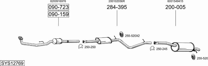 Bosal SYS12769 - Ispušni sistem www.molydon.hr