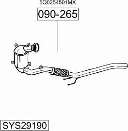 Bosal SYS29190 - Ispušni sistem www.molydon.hr