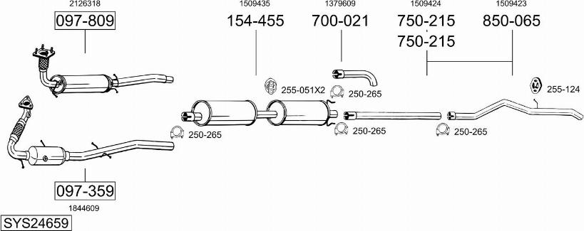 Bosal SYS24659 - Ispušni sistem www.molydon.hr