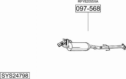 Bosal SYS24798 - Ispušni sistem www.molydon.hr