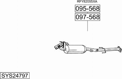 Bosal SYS24797 - Ispušni sistem www.molydon.hr