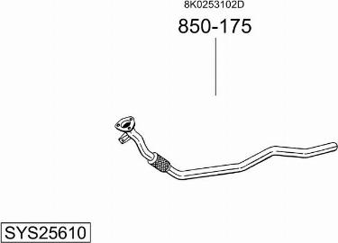 Bosal SYS25610 - Ispušni sistem www.molydon.hr