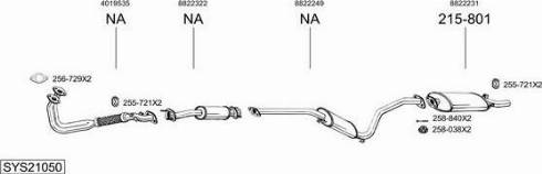 Bosal SYS21050 - Ispušni sistem www.molydon.hr