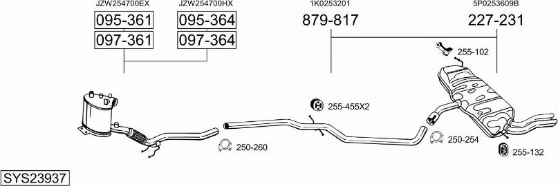 Bosal SYS23937 - Ispušni sistem www.molydon.hr