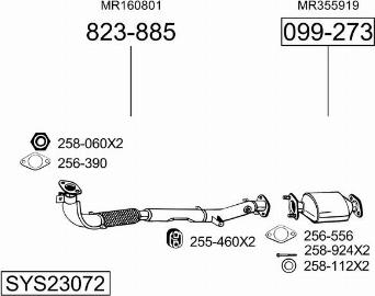 Bosal SYS23072 - Ispušni sistem www.molydon.hr