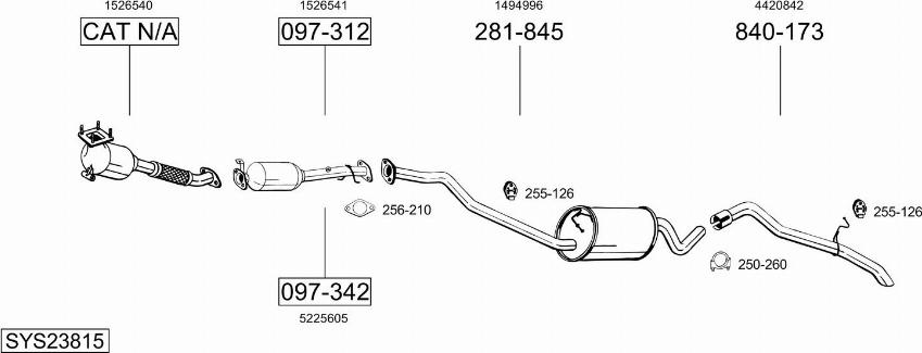 Bosal SYS23815 - Ispušni sistem www.molydon.hr