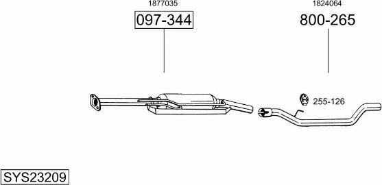 Bosal SYS23209 - Ispušni sistem www.molydon.hr