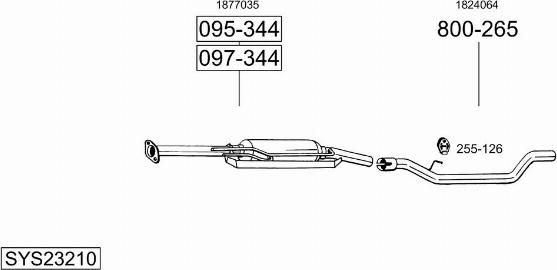 Bosal SYS23210 - Ispušni sistem www.molydon.hr