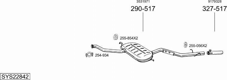 Bosal SYS22842 - Ispušni sistem www.molydon.hr