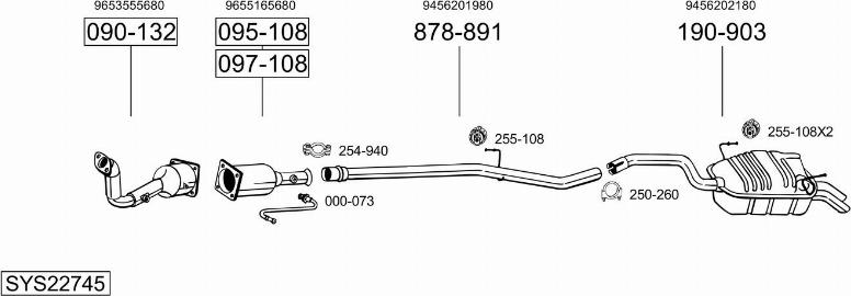 Bosal SYS22745 - Ispušni sistem www.molydon.hr