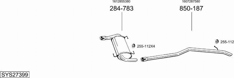 Bosal SYS27399 - Ispušni sistem www.molydon.hr