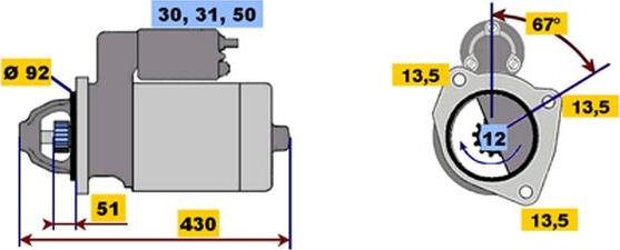 BOSCH 9 000 453 068 - Starter www.molydon.hr