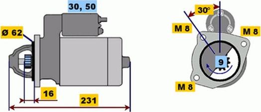 BOSCH 9 000 334 102 - Starter www.molydon.hr