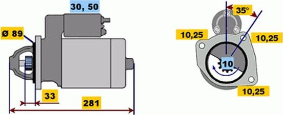 BOSCH 9 000 332 405 - Starter www.molydon.hr