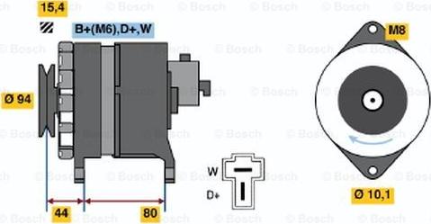 BOSCH 9 120 334 640 - Alternator www.molydon.hr