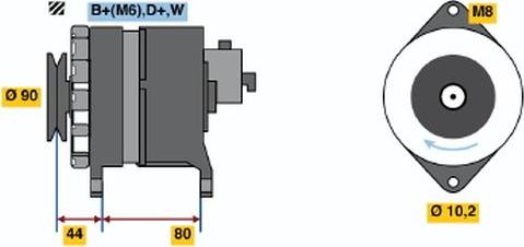 BOSCH 9 120 334 636 - Alternator www.molydon.hr