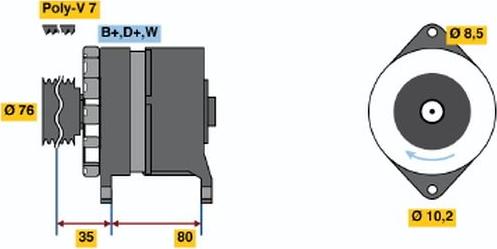 BOSCH 9 120 334 316 - Alternator www.molydon.hr