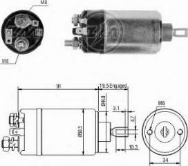 BOSCH 9 330 081 024 - Elektromagnetni Prekidač, starter www.molydon.hr