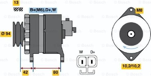 BOSCH 6 033 GB4 020 - Alternator www.molydon.hr