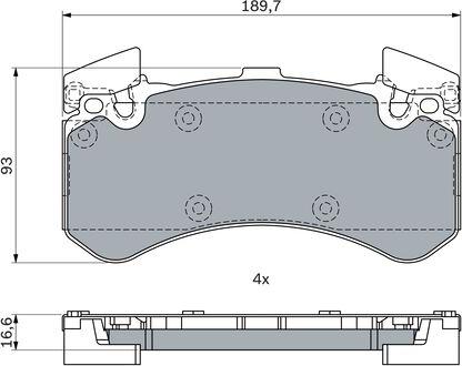 BOSCH 0 986 494 991 - Komplet Pločica, disk-kočnica www.molydon.hr