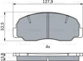 BOSCH 0 986 494 944 - Komplet Pločica, disk-kočnica www.molydon.hr