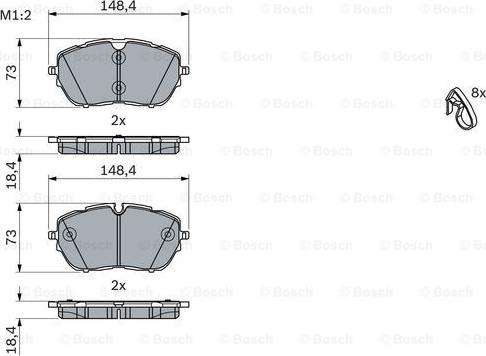 BOSCH 0 986 494 946 - Komplet Pločica, disk-kočnica www.molydon.hr