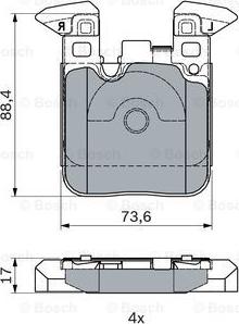 BOSCH 0 986 494 948 - Komplet Pločica, disk-kočnica www.molydon.hr